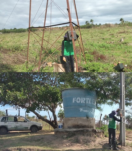 SEGUE O TRABALHO-Prefeitura de Monte Horebe realiza manutenção no poço que abastece a Comunidade de Serra Verde.