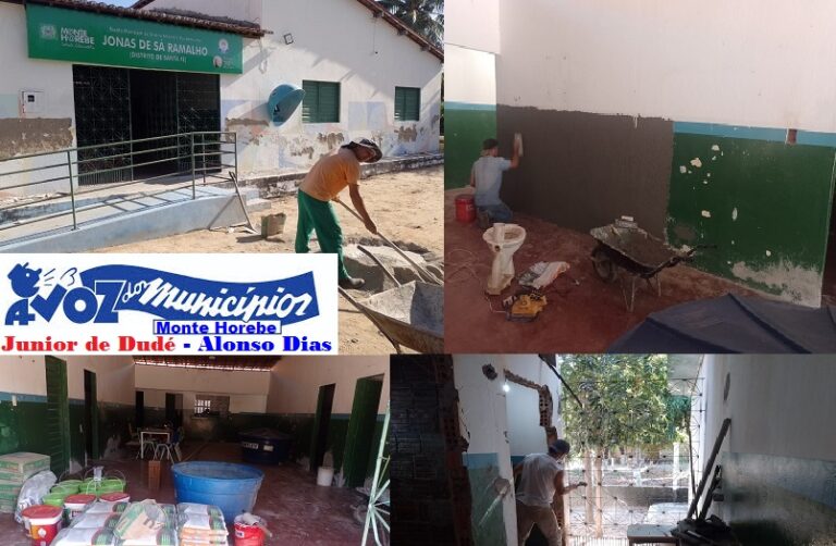 MAIS OBRAS-Reforma e ampliação da Escola Municipal Jonas de Sá Ramalho segue com grandes avanços.