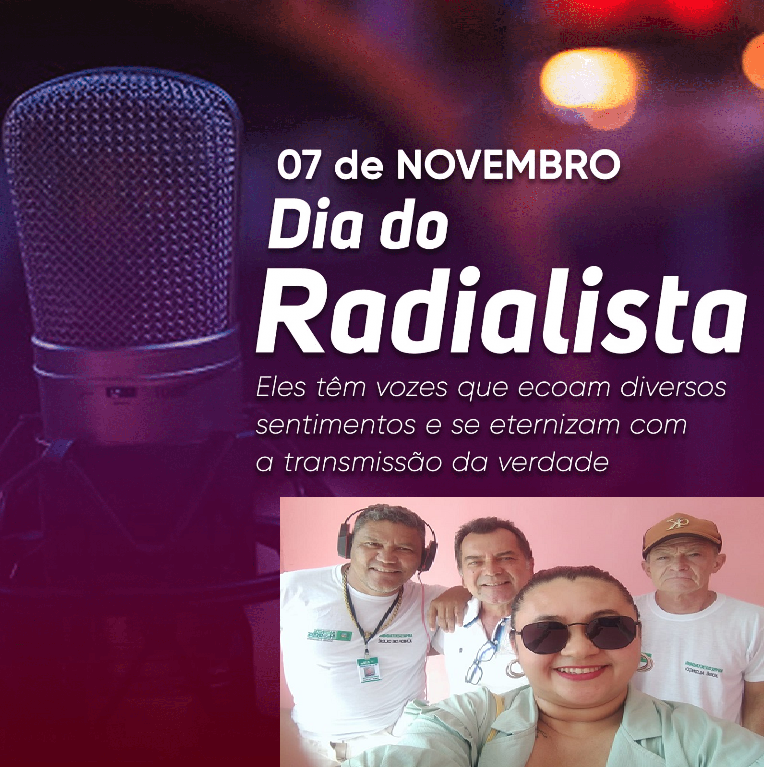 (ÁUDIO)Ex-Prefeito Marcos Eron Parabeniza todos os Radialista pelo seu dia; 07 de Novembro – Dia do Radialista 🎧