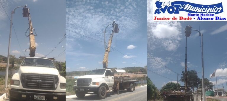 PARABÉNS MONTE HOREBE-64 ANOS- Prefeitura de Monte Horebe realiza troca de lâmpadas comuns por lâmpadas led.