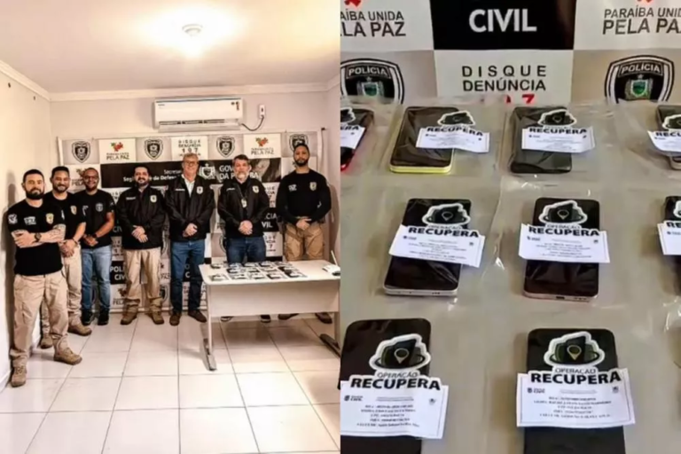 Polícia Civil devolve 65 celulares recuperados durante quinta etapa da Operação Recupera, em Patos