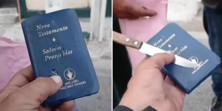 Bíblia salva vítima de facada durante assalto em Fortaleza